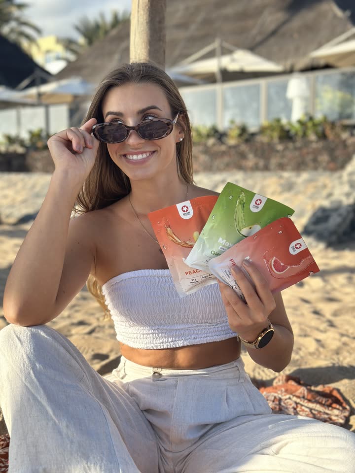 UGC Content mit Maxi Nutrition am Strand